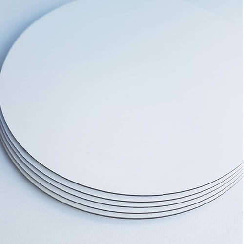 Подложка для торта 28 см усиленная круглая (ДВП) Белая